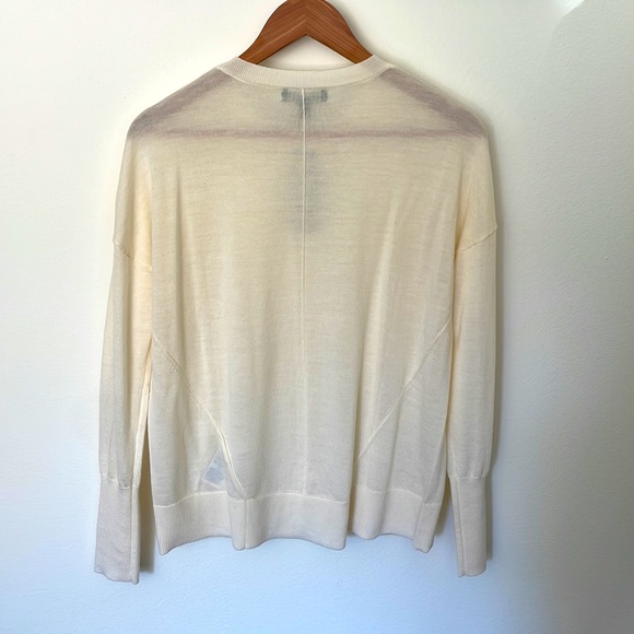 NWT! Banana Republic 100% merino wool sweater, ivory, XS - Picture 4 of 4